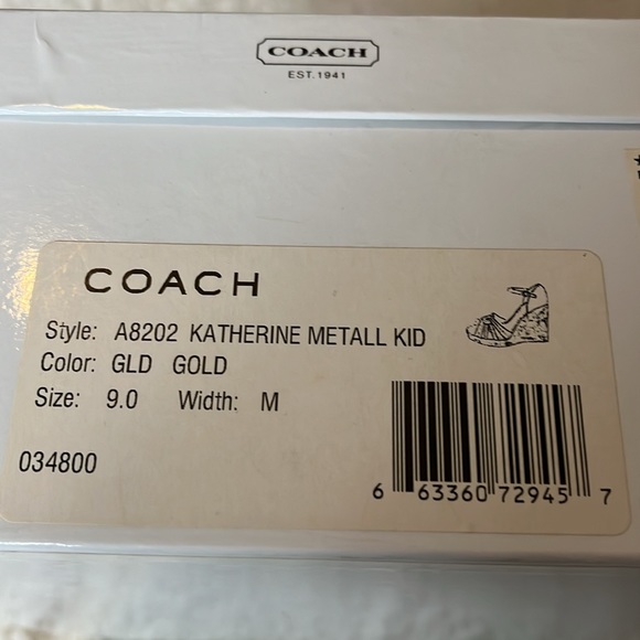 Coach Katherine Metallic wedge - Picture 3 of 7